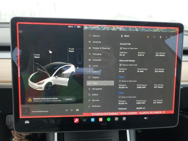 Photo 8 VIN: 5YJ3E1EA7KF326680 - TESLA MODEL 3 