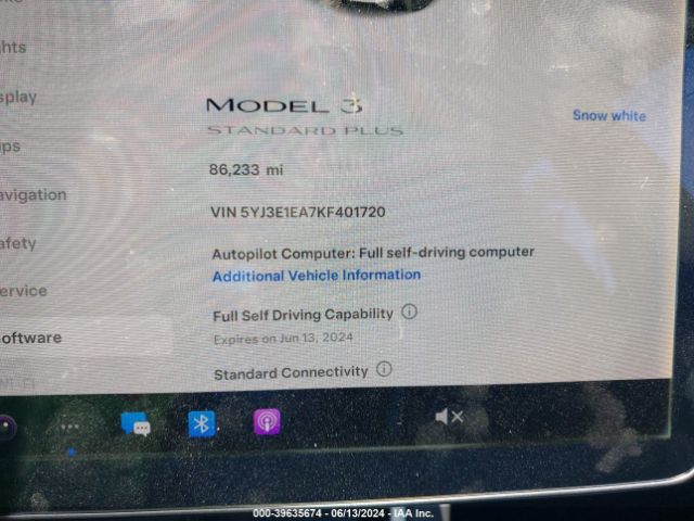 Photo 6 VIN: 5YJ3E1EA7KF401720 - TESLA MODEL 3 