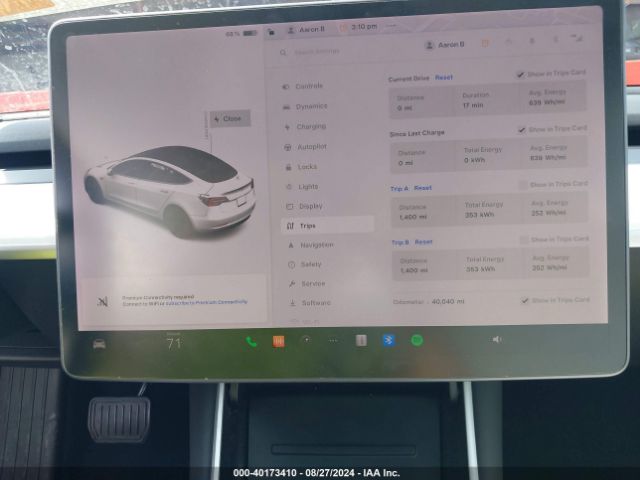 Photo 6 VIN: 5YJ3E1EA7KF407601 - TESLA MODEL 3 