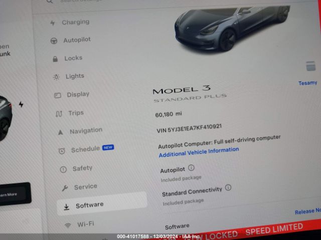 Photo 6 VIN: 5YJ3E1EA7KF410921 - TESLA MODEL 3 