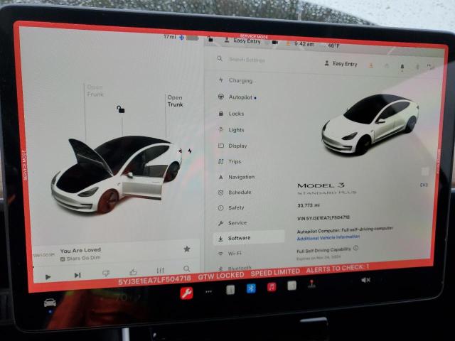 Photo 8 VIN: 5YJ3E1EA7LF504718 - TESLA MODEL 3 