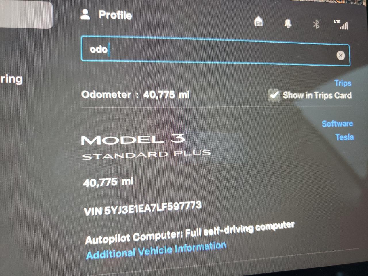 Photo 8 VIN: 5YJ3E1EA7LF597773 - TESLA MODEL 3 