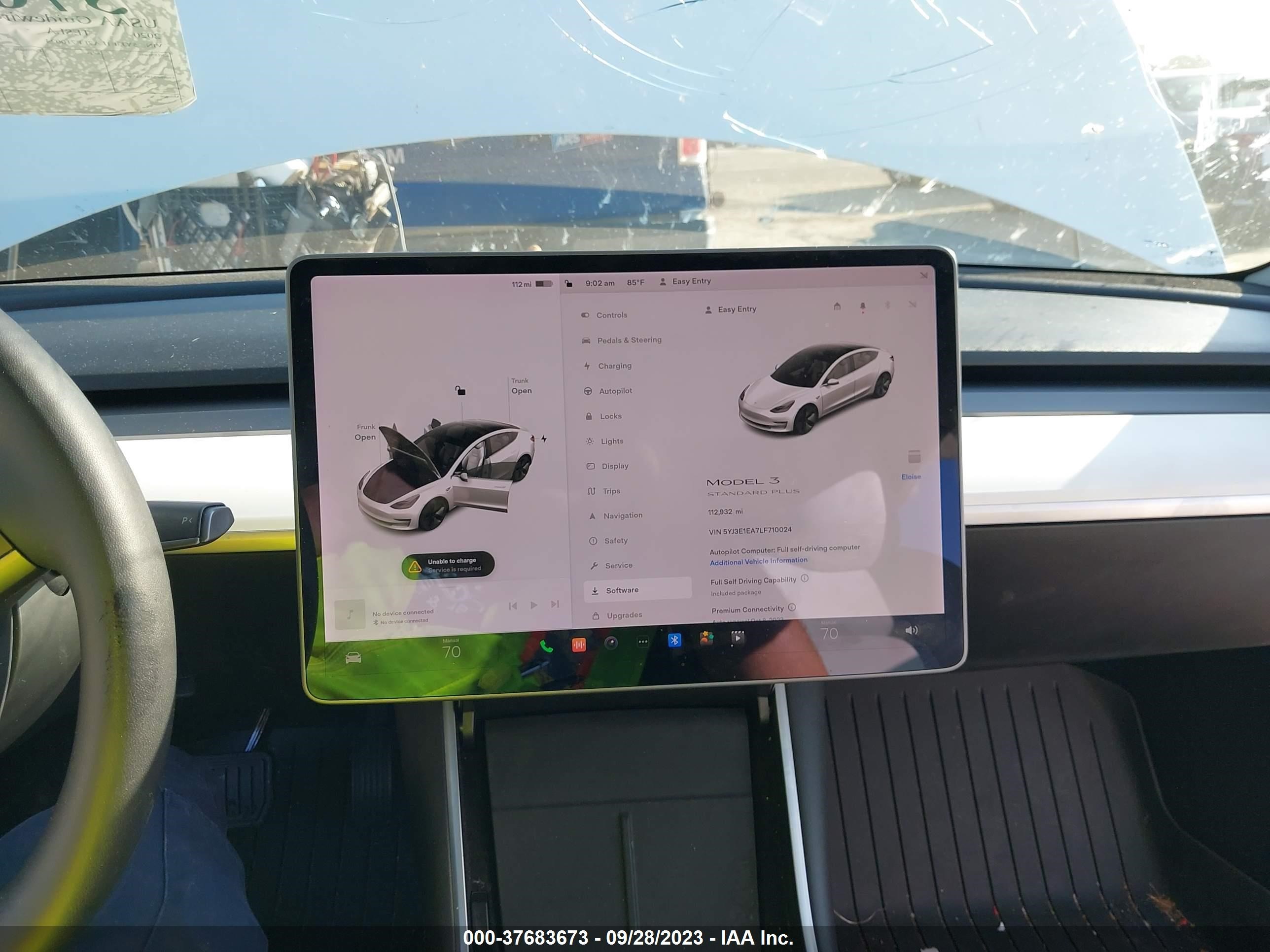 Photo 15 VIN: 5YJ3E1EA7LF710024 - TESLA MODEL 3 