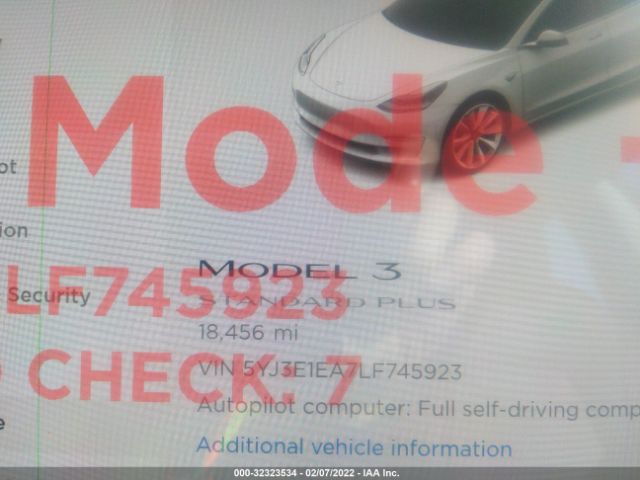 Photo 6 VIN: 5YJ3E1EA7LF745923 - TESLA MODEL 3 