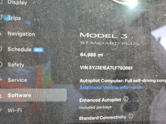 Photo 8 VIN: 5YJ3E1EA7LF792661 - TESLA MODEL 3 