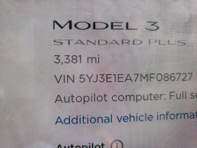 Photo 7 VIN: 5YJ3E1EA7MF086727 - TESLA MODEL 3 