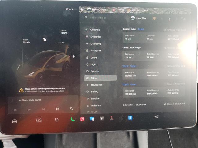 Photo 8 VIN: 5YJ3E1EA7MF087280 - TESLA MODEL 3 