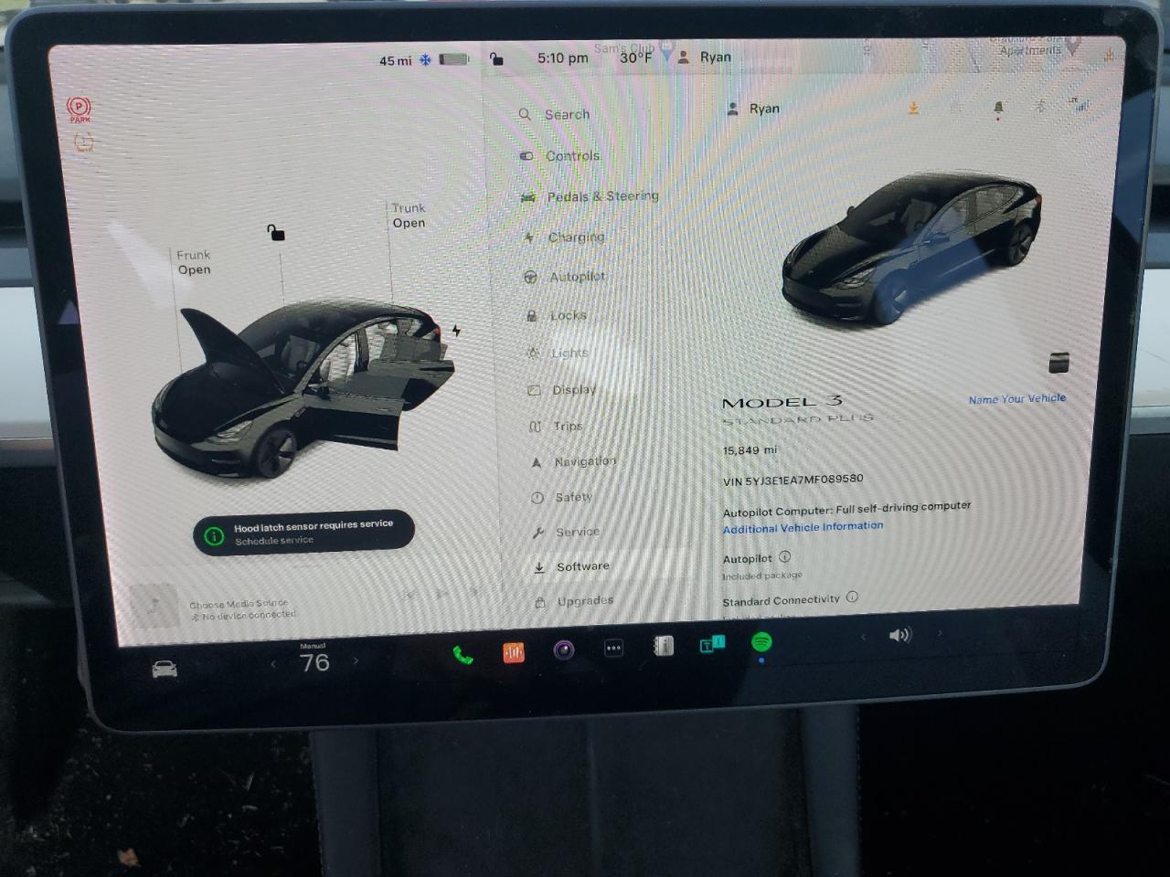 Photo 8 VIN: 5YJ3E1EA7MF089580 - TESLA MODEL 3 