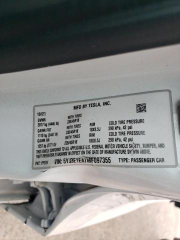 Photo 11 VIN: 5YJ3E1EA7MF097355 - TESLA MODEL 3 