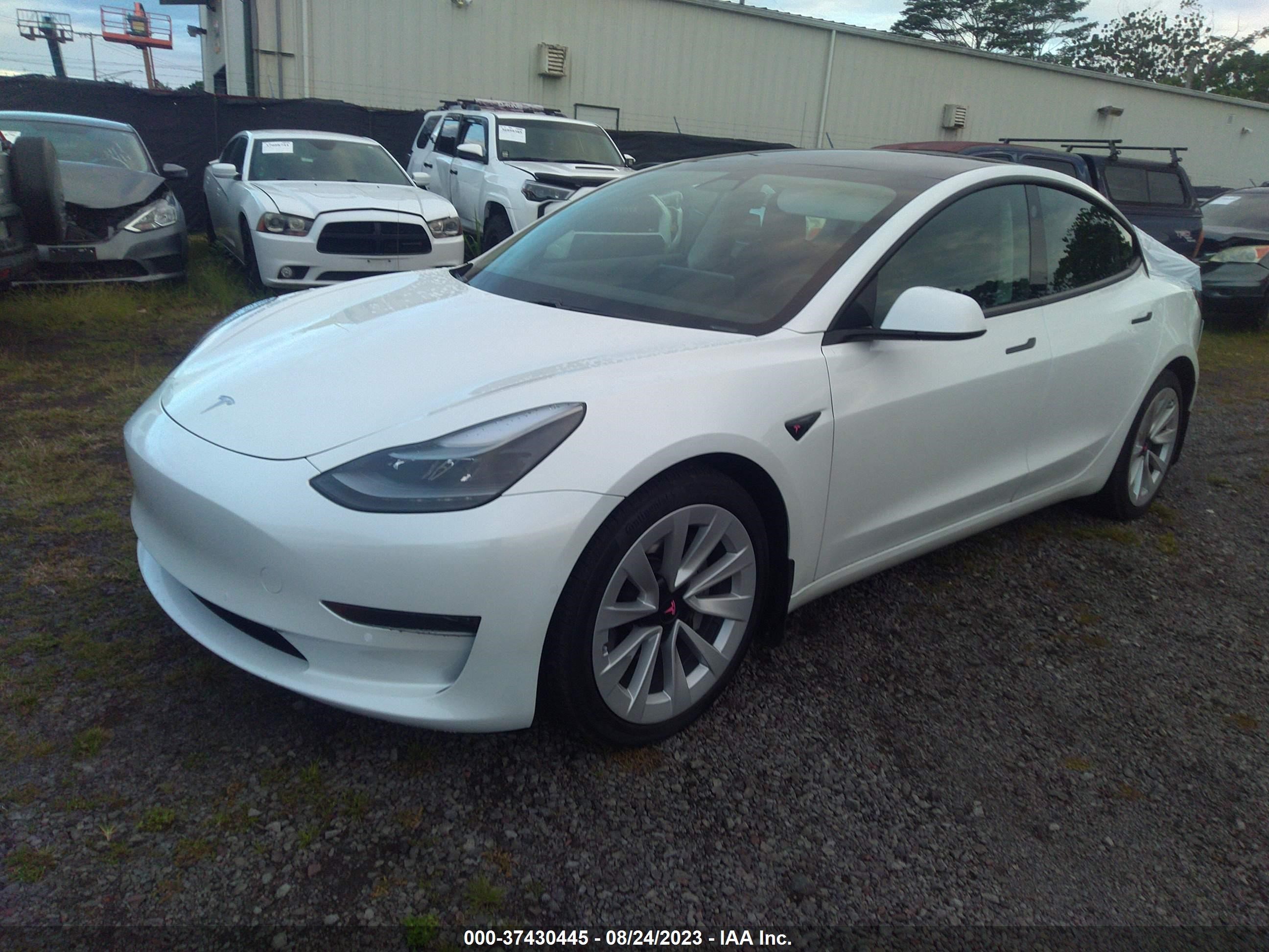 Photo 1 VIN: 5YJ3E1EA7MF977875 - TESLA MODEL 3 