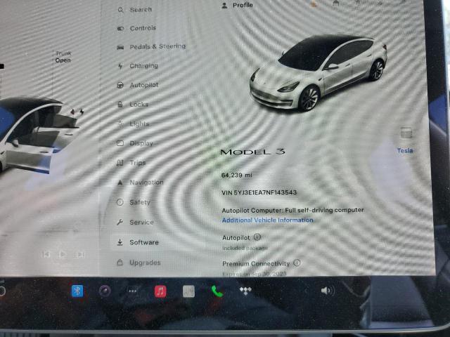 Photo 8 VIN: 5YJ3E1EA7NF143543 - TESLA MODEL 3 