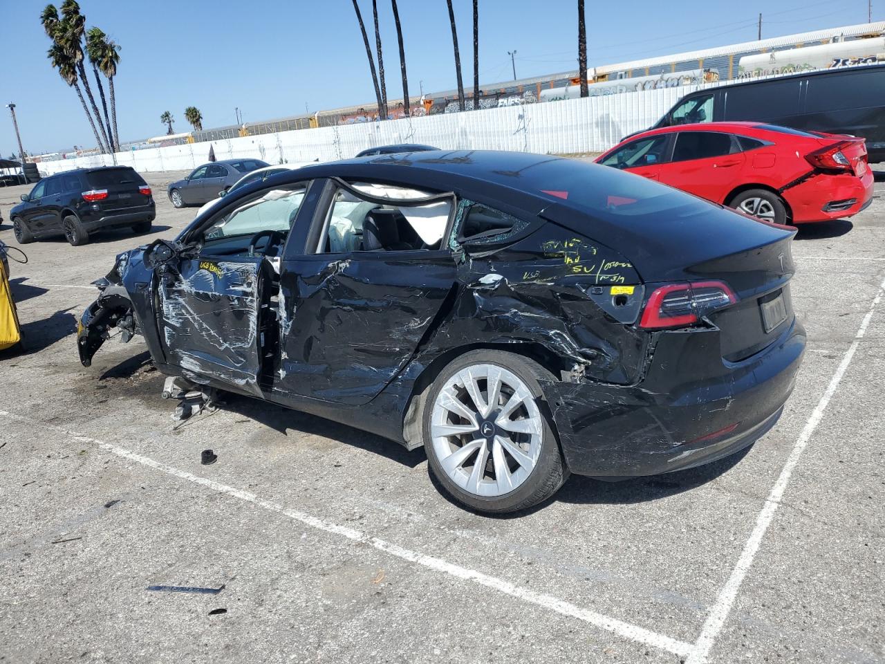 Photo 1 VIN: 5YJ3E1EA7NF187591 - TESLA MODEL 3 