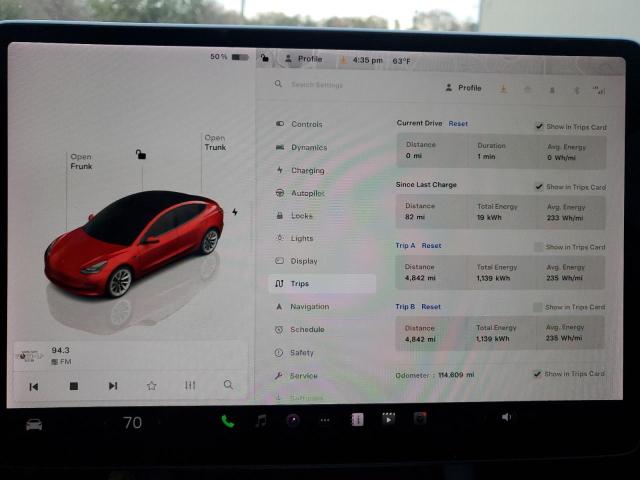 Photo 8 VIN: 5YJ3E1EA7NF187784 - TESLA MODEL 3 