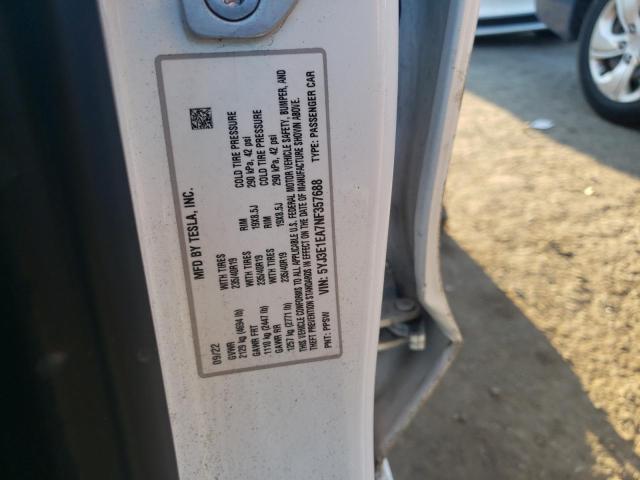 Photo 12 VIN: 5YJ3E1EA7NF357688 - TESLA MODEL 3 