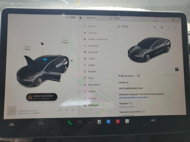 Photo 8 VIN: 5YJ3E1EA7NF372112 - TESLA MODEL 3 