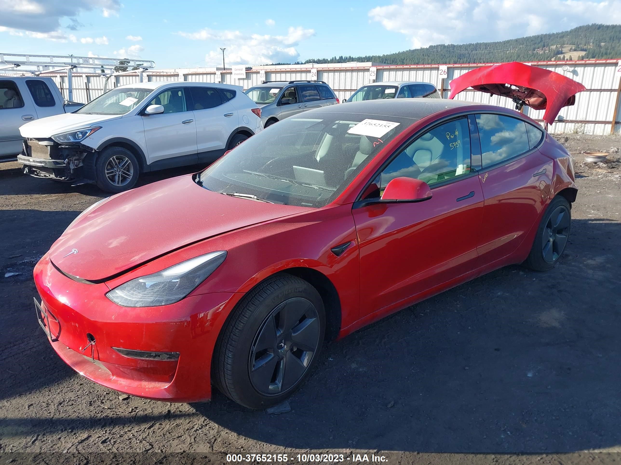 Photo 1 VIN: 5YJ3E1EA7PF385316 - TESLA MODEL 3 