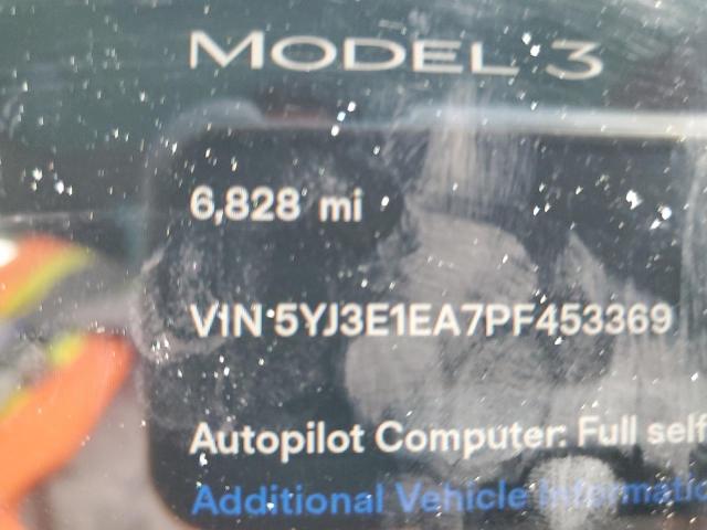 Photo 8 VIN: 5YJ3E1EA7PF453369 - TESLA MODEL 3 