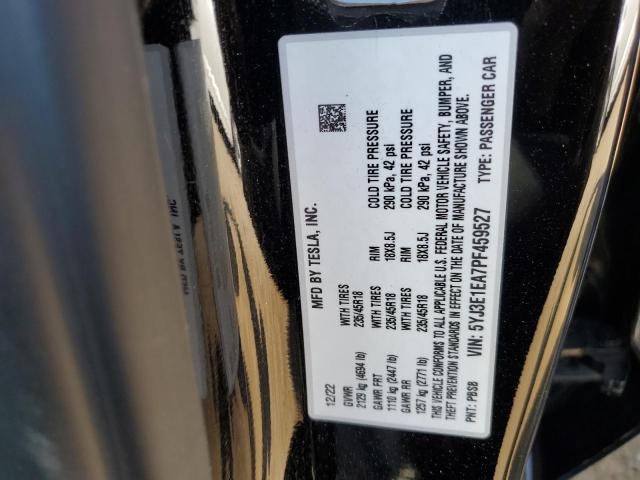 Photo 11 VIN: 5YJ3E1EA7PF459527 - TESLA MODEL 3 