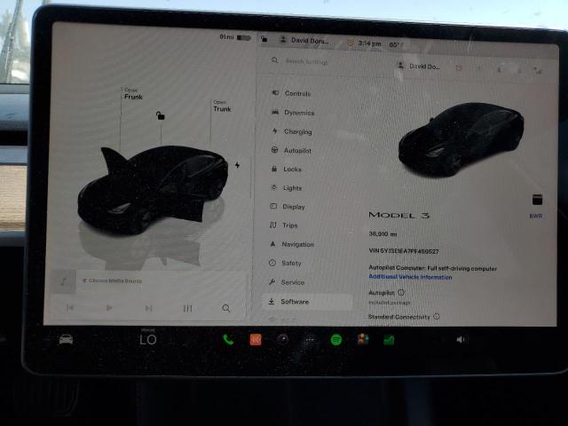 Photo 8 VIN: 5YJ3E1EA7PF459527 - TESLA MODEL 3 