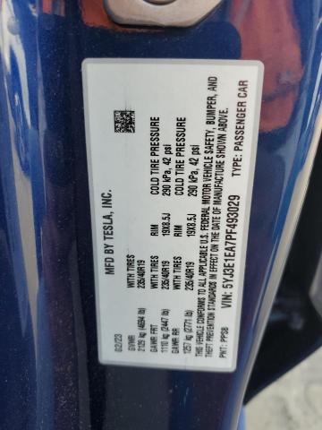 Photo 12 VIN: 5YJ3E1EA7PF493029 - TESLA MODEL 3 