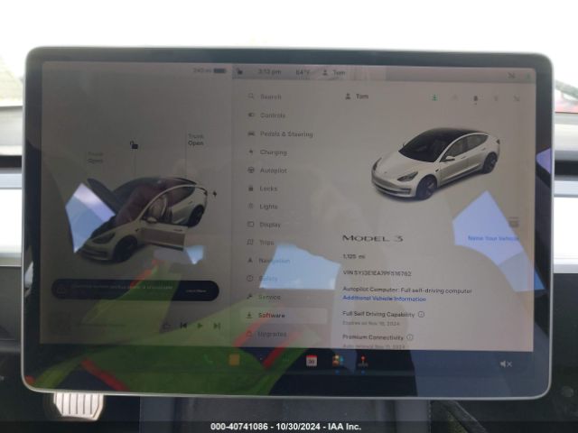 Photo 6 VIN: 5YJ3E1EA7PF516762 - TESLA MODEL 3 