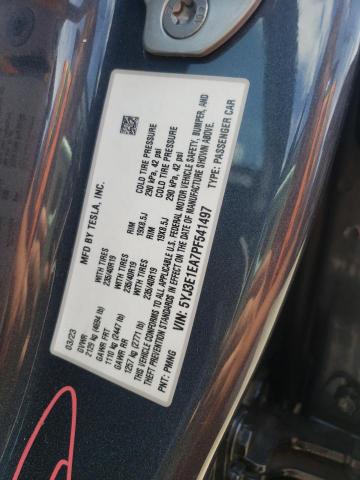 Photo 11 VIN: 5YJ3E1EA7PF541497 - TESLA MODEL 3 