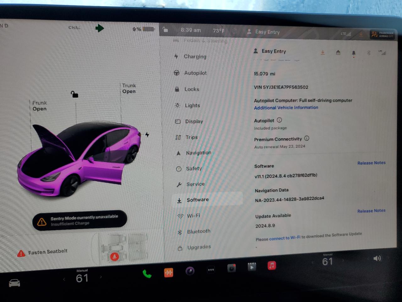 Photo 8 VIN: 5YJ3E1EA7PF563502 - TESLA MODEL 3 