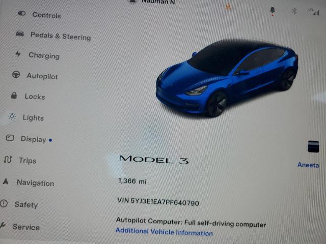 Photo 8 VIN: 5YJ3E1EA7PF640790 - TESLA MODEL 3 