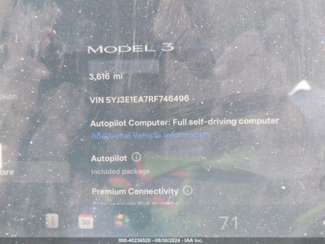 Photo 6 VIN: 5YJ3E1EA7RF746496 - TESLA MODEL 3 