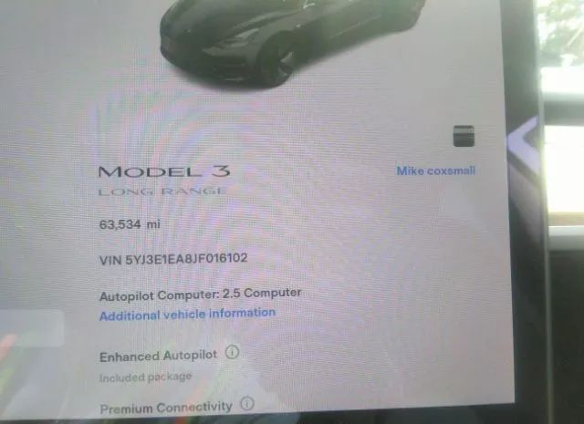 Photo 6 VIN: 5YJ3E1EA8JF016102 - TESLA MODEL 3 