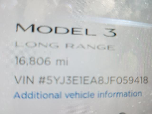 Photo 7 VIN: 5YJ3E1EA8JF059418 - TESLA MODEL 3 