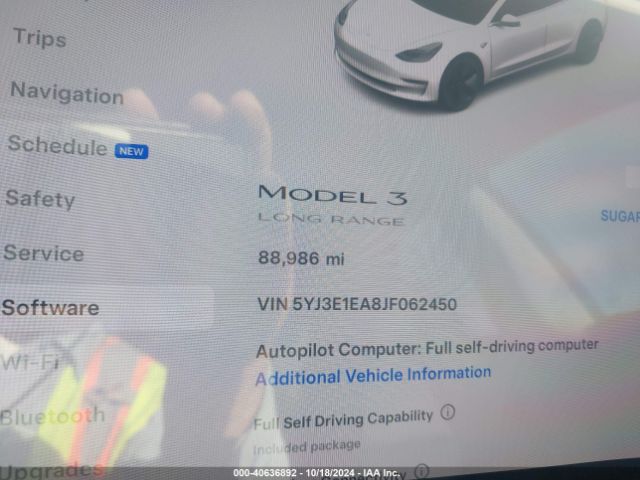 Photo 6 VIN: 5YJ3E1EA8JF062450 - TESLA MODEL 3 