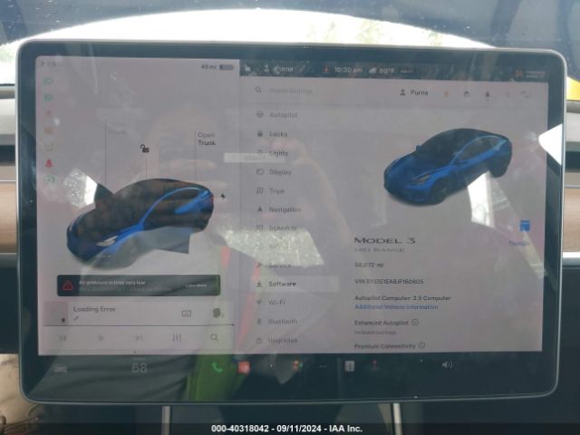 Photo 6 VIN: 5YJ3E1EA8JF160605 - TESLA MODEL 3 