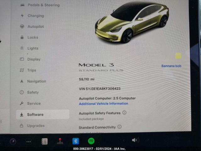 Photo 6 VIN: 5YJ3E1EA8KF306423 - TESLA MODEL 3 