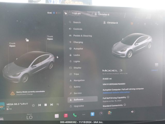 Photo 6 VIN: 5YJ3E1EA8LF644051 - TESLA MODEL 3 