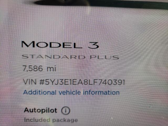 Photo 7 VIN: 5YJ3E1EA8LF740391 - TESLA MODEL 3 