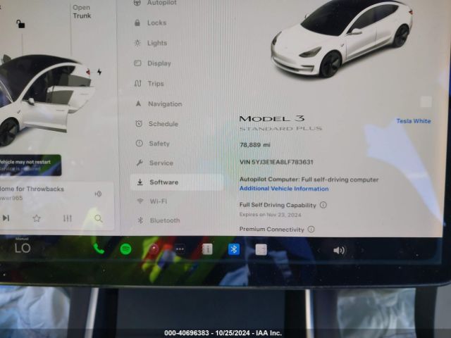 Photo 6 VIN: 5YJ3E1EA8LF783631 - TESLA MODEL 3 