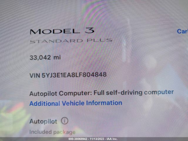 Photo 6 VIN: 5YJ3E1EA8LF804848 - TESLA MODEL 3 