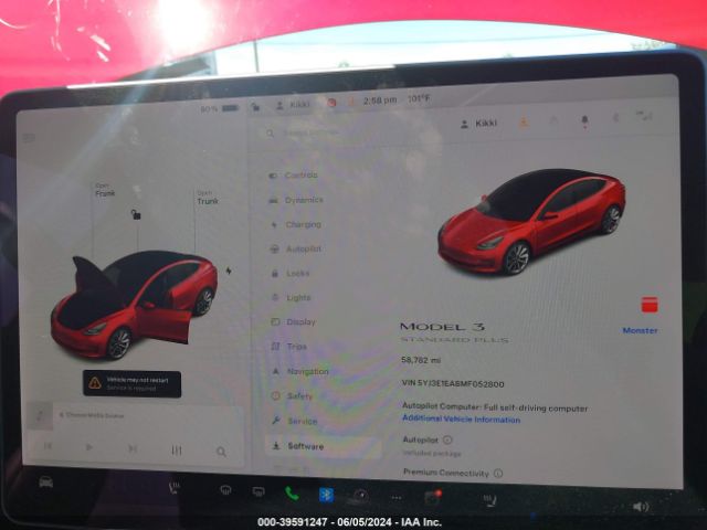 Photo 6 VIN: 5YJ3E1EA8MF052800 - TESLA MODEL 3 