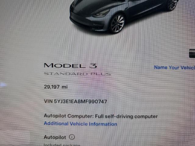 Photo 8 VIN: 5YJ3E1EA8MF990747 - TESLA MODEL 3 