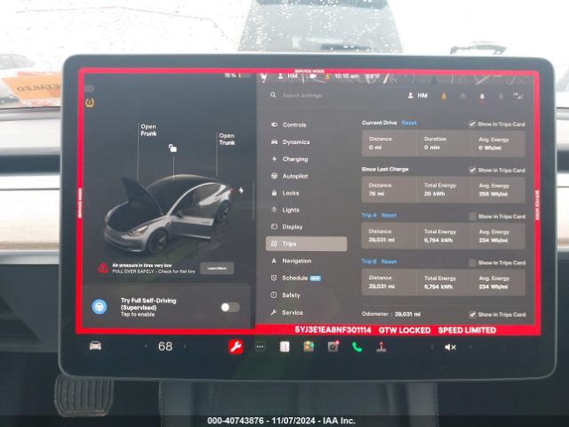 Photo 6 VIN: 5YJ3E1EA8NF301114 - TESLA MODEL 3 