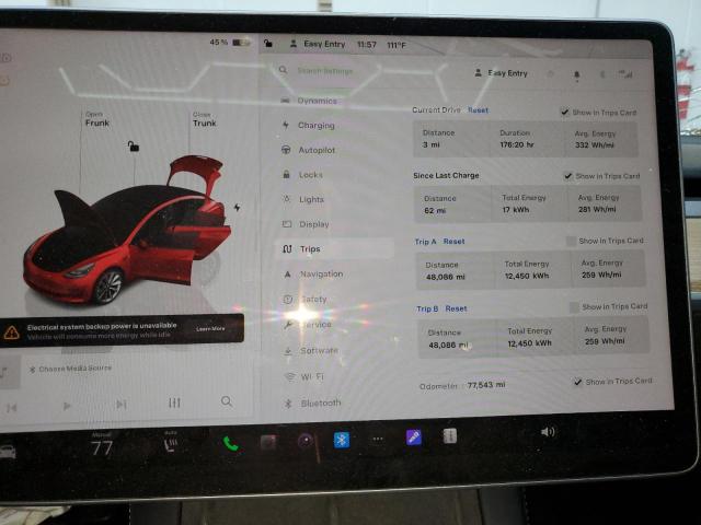 Photo 8 VIN: 5YJ3E1EA8PF437455 - TESLA MODEL 3 