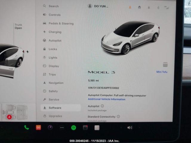 Photo 6 VIN: 5YJ3E1EA8PF513692 - TESLA MODEL 3 