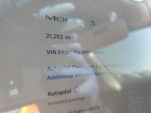 Photo 8 VIN: 5YJ3E1EA8PF550063 - TESLA MODEL 3 