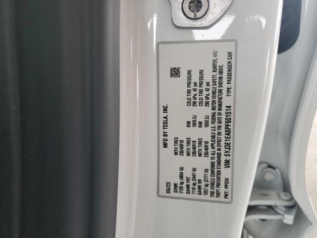 Photo 11 VIN: 5YJ3E1EA8PF601514 - TESLA MODEL 3 