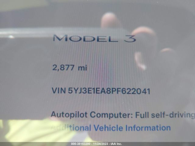 Photo 6 VIN: 5YJ3E1EA8PF622041 - TESLA MODEL 3 