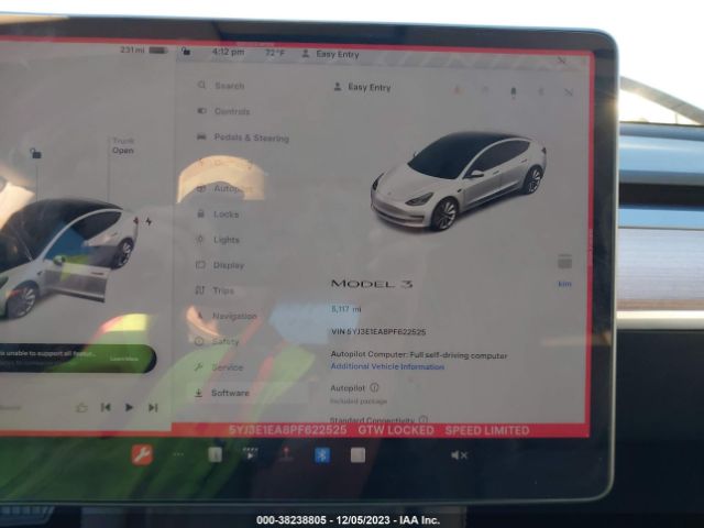 Photo 6 VIN: 5YJ3E1EA8PF622525 - TESLA MODEL 3 