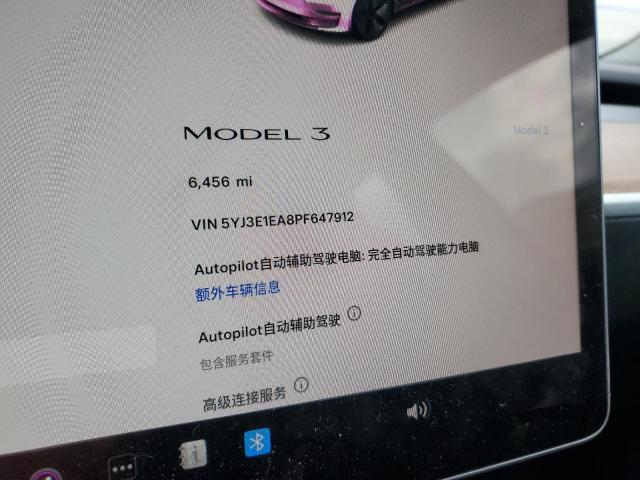 Photo 8 VIN: 5YJ3E1EA8PF647912 - TESLA MODEL 3 