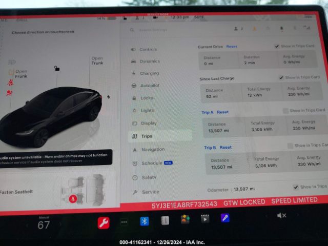 Photo 6 VIN: 5YJ3E1EA8RF732543 - TESLA MODEL 3 