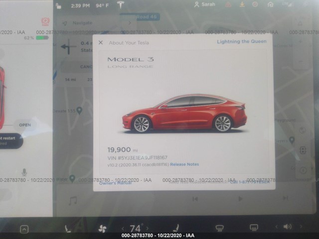 Photo 6 VIN: 5YJ3E1EA9JF118167 - TESLA MODEL 3 